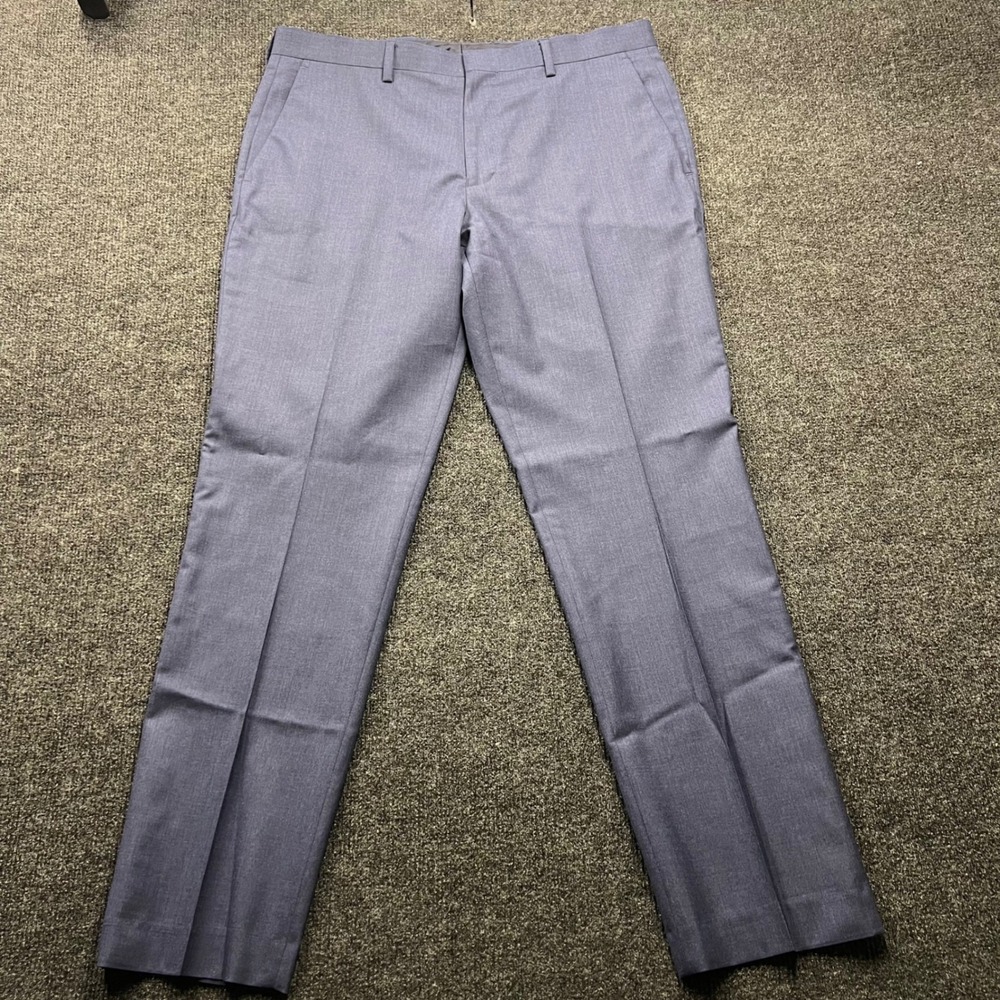 J.Crew Ludlow Slim Suit Pants 33x30 Blue Loro Piana Superfine Wool Trousers